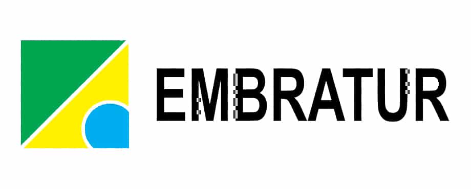 Logotipo oficial de Embratur, Agencia Brasileña de Promoción Internacional del Turismo, colaboradora de Destino Brasil.